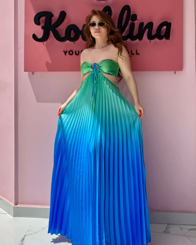 Tajikistan Dress - Το πιο παραμυθένιο φόρεμα της κολεξιόν μας 💚💙 σε δύο αποχρώσεις για να διαλέξεις την αγαπημένη σου.
